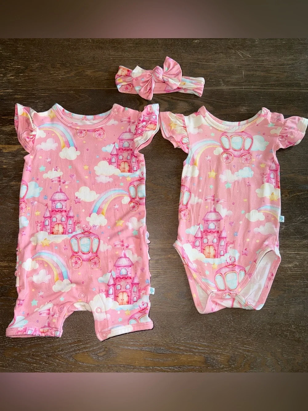Baby Girl 8 Piece Posh Peanut / Birdie Bean / Gigi and Max Bamboo Lot